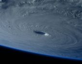 Hurricane as seen in space