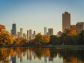 Beautiful fall foliage in Chicago