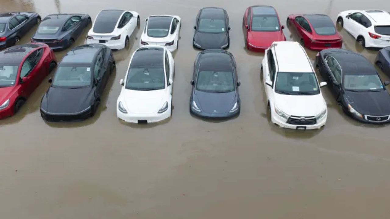 More Than Five Inches in Three Hours Swamped North Jersey Streets, Forcing Rescues and Flooding Teslas at a Dealership