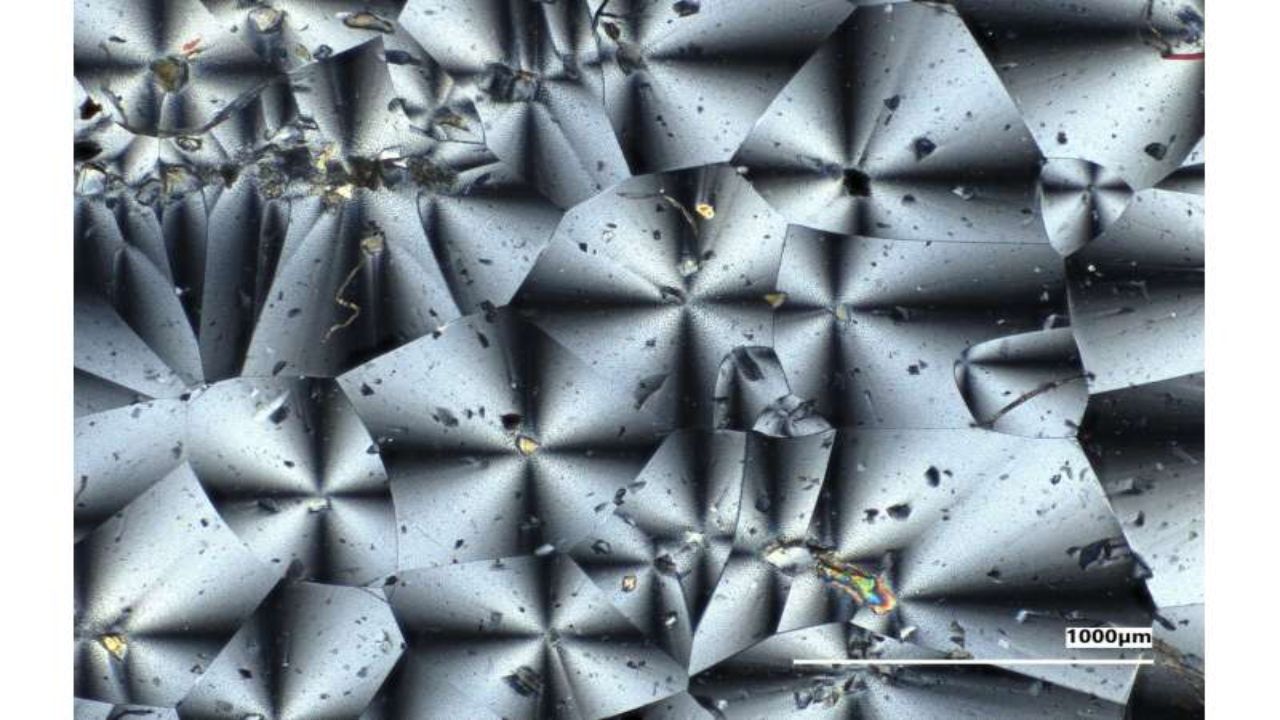 Microscope Images Reveal Crystal Patterns Inside a NASA Material Designed for Future Moon Manufacturing