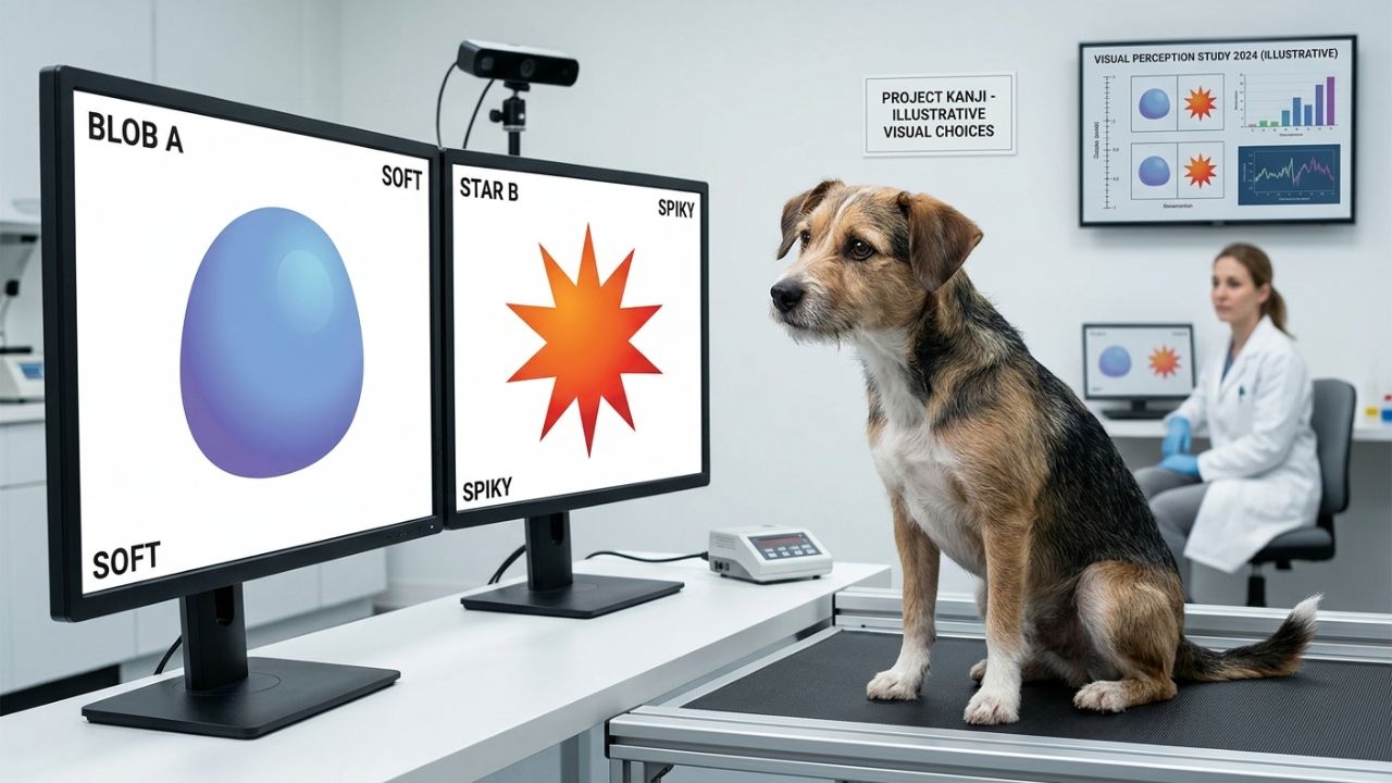 Dogs Seem to Link the Word Bouba with Round Shapes and Kiki with Spiky Ones, Just Like Humans