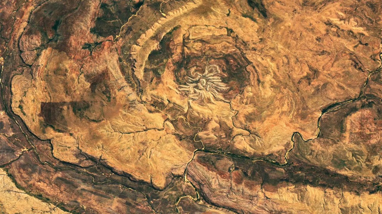 A Giant Spider Seen From Space in Western Australia Is Really the Eroded Core of an Ancient Impact Crater