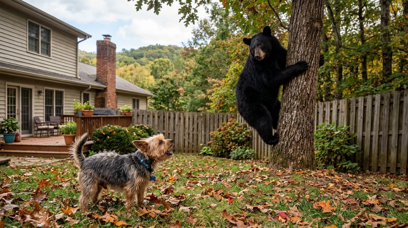 A Yorkie Named Benny Chased a Black Bear Up a Tree in Buncombe County, Where Bears Have Killed Five Pets This Year
