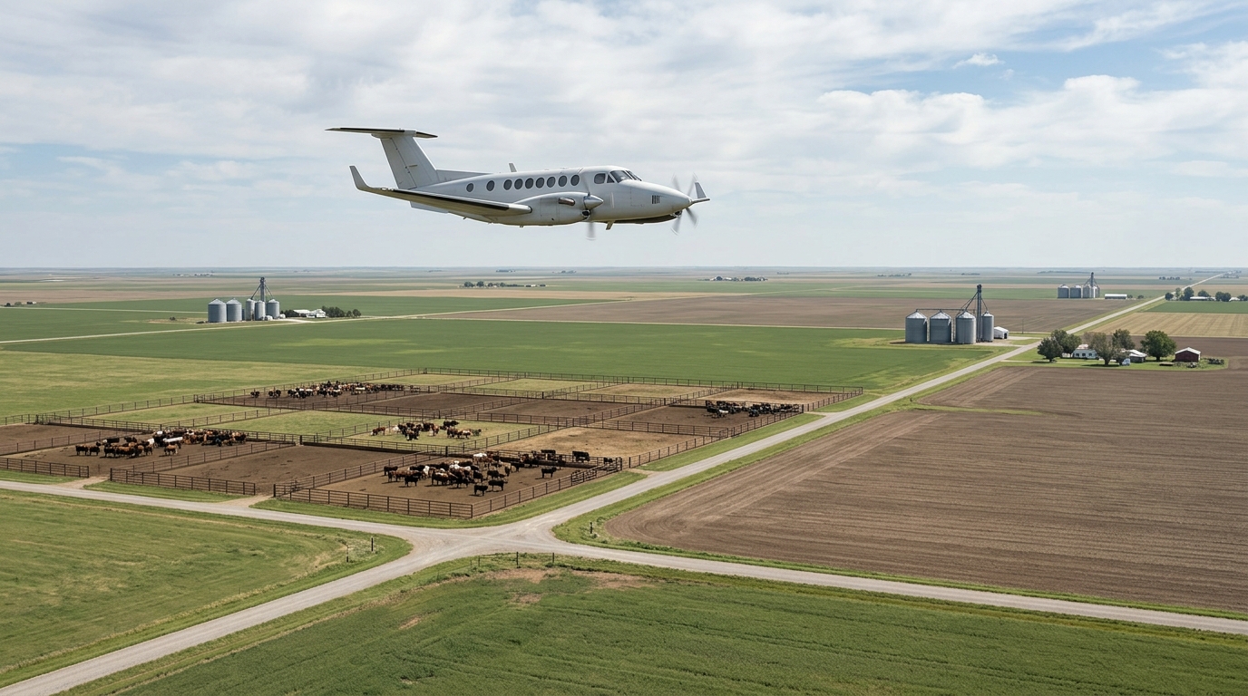 That Low-Flying Plane Over the Texas Panhandle Is NASA, Sampling Air Downwind of Livestock Farms Near Amarillo Through Nov. 9