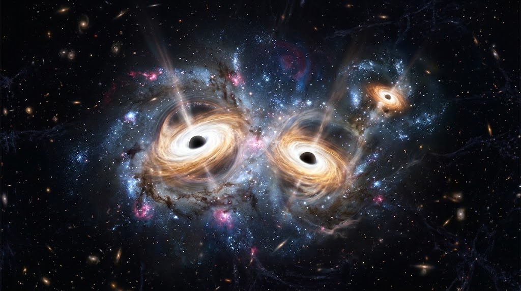 Two of Three Black Holes in One Early Galaxy Sit Just 620 Light Years Apart and Are Expected to Merge