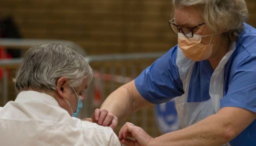 People Receive Second Covid-19 Dose In Newbridge