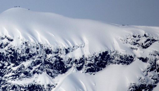 Kebnekaise mountain range in northern Sweden.