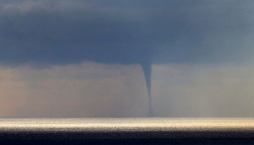 FRANCE-WEATHER-WATERSPOUT