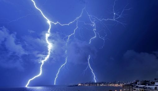TOPSHOT-URUGUAY-WEATHER-STORM-LIGHTNING