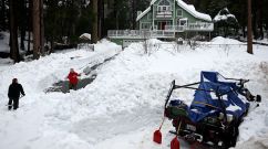Access To San Bernadino Mountains Begins To Open After Residents Stranded For Days By Snow