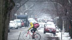 Chicago, Illinois. The latest weather forecast said that Chicago residents could expect possible rain and snow this week, adding a possibility of milder conditions.
