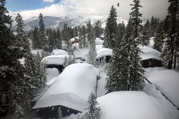 Mammoth Lakes, California. The latest weather forecast reported that heavy rain and mountain snow could likely unload in California this week.
