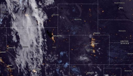 NESDIS via NOAA Satellite View as of October 10, 2023