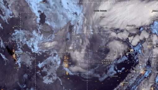 NESDIS via NOAA Satellite View as of October 13, 2023
