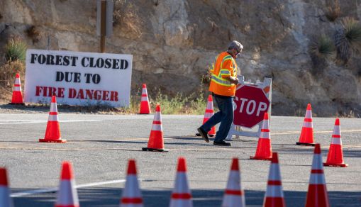 previous fire threat in California due to Santa Ana winds