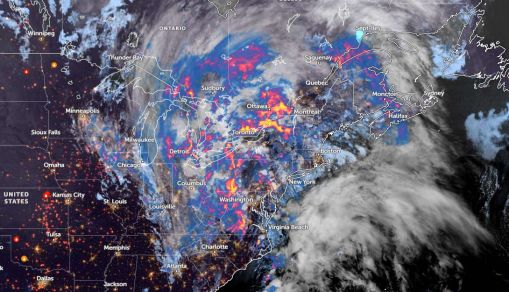 Zoom Earth Satellite via NESDIS - NOAA