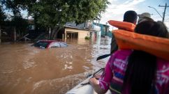 Flooding in Eldorado do Sul, Rio Grande do Sul state, Brazil
