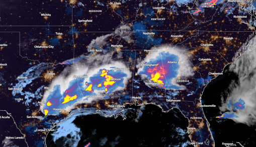 Zoom Earth Satellite via NOAA - NESDIS