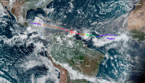 Zoom Earth Satellite via NOAA - NESDIS